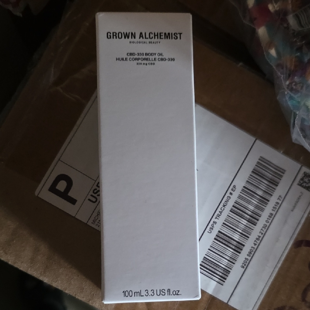 Grown Alchemist CBD-360 Body Oil in White Box